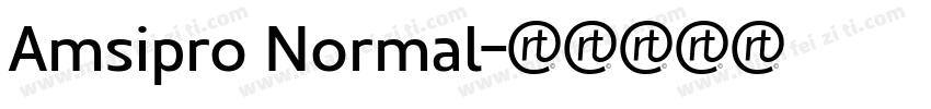 Amsipro Normal字体转换